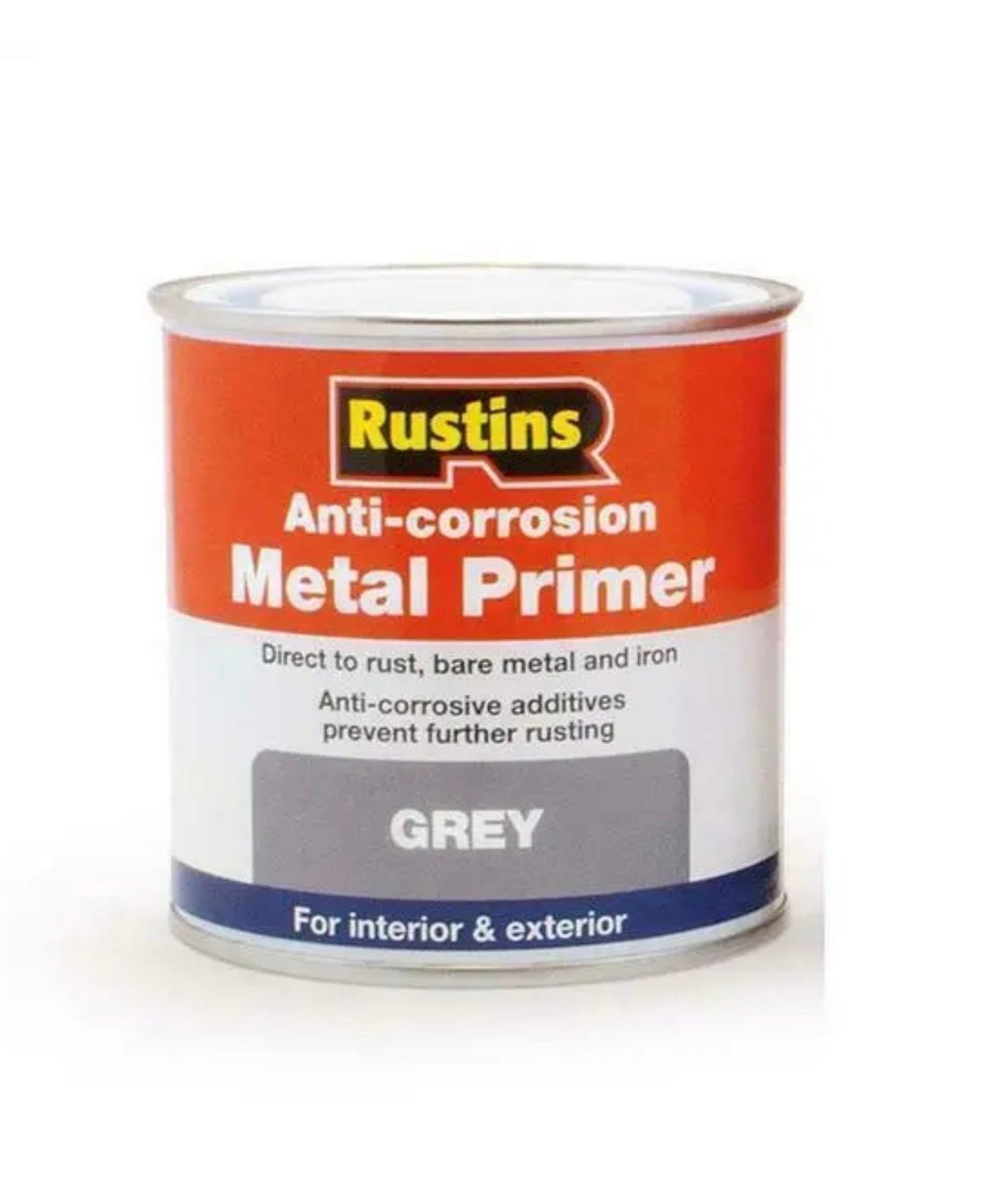 Rustins Anti- Corrosion Metal Paint Grey For Interior & Exterior 2.5L Rustins Anti- Corrosion Metal Paint Grey For Interior & Exterior 2.5L